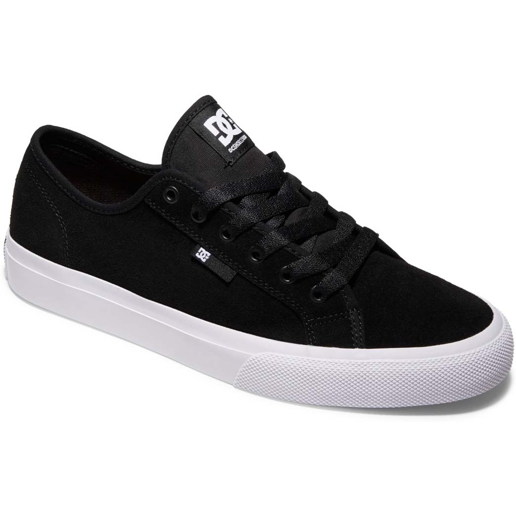 DC Manual Leather Skate Shoes - Black/White