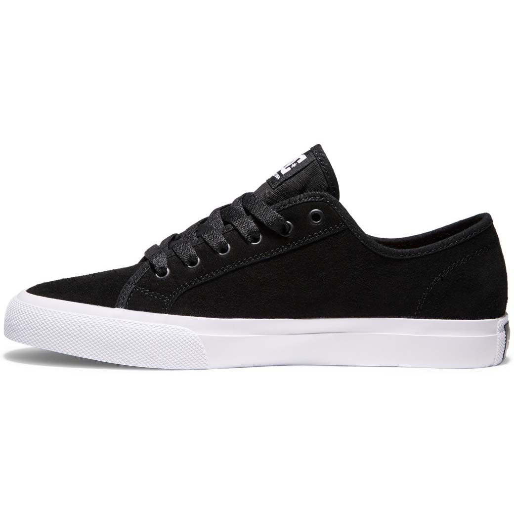 DC Manual Leather Skate Shoes - Black/White