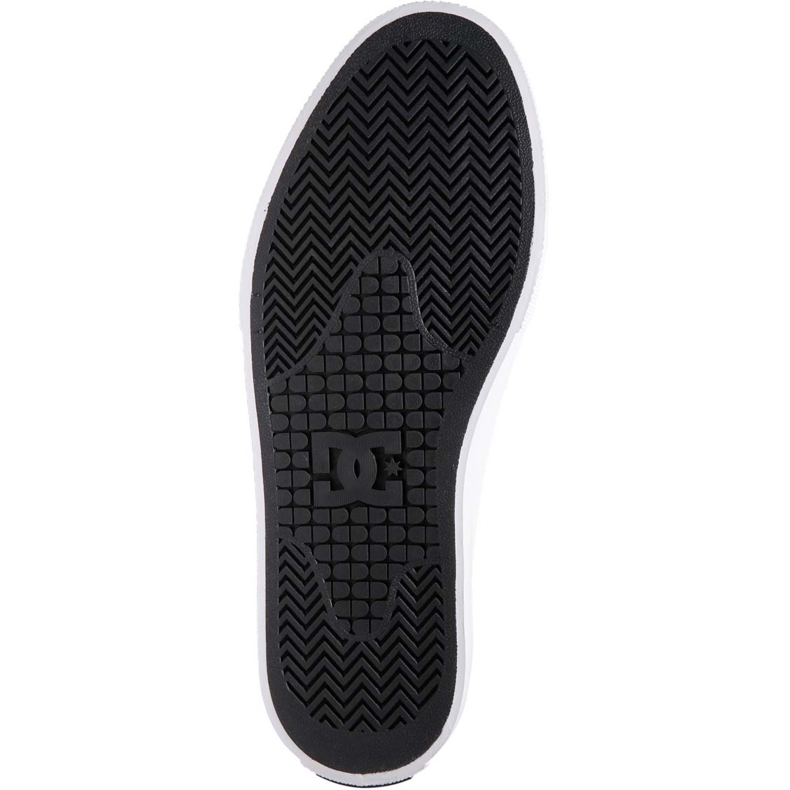 DC Manual Leather Skate Shoes - Black/White
