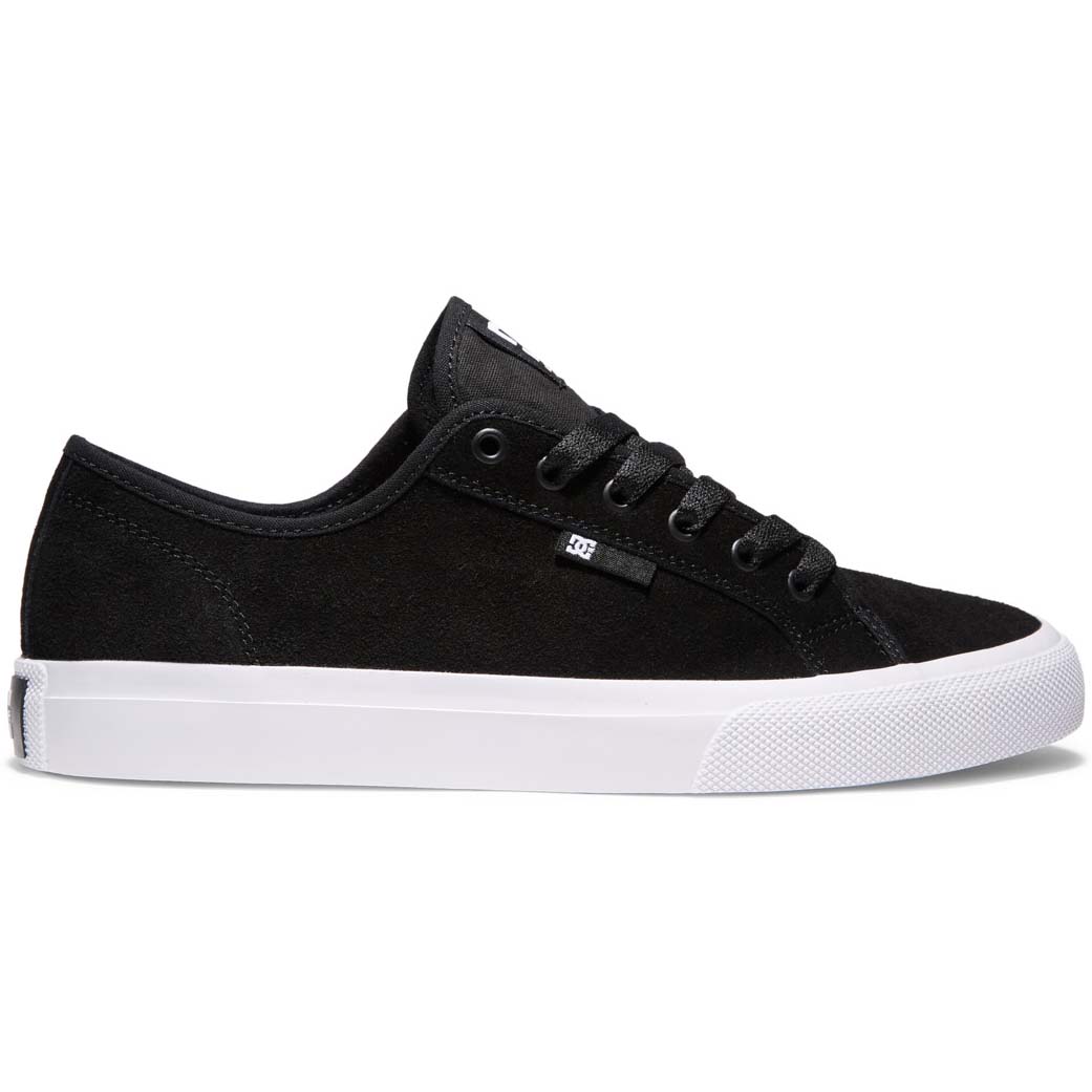 DC Manual Leather Skate Shoes - Black/White