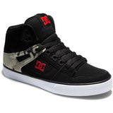 DC Pure High-Top Skate Shoes - Astro Camo/Black