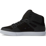 DC Pure High-Top Skate Shoes - Black/Black/White