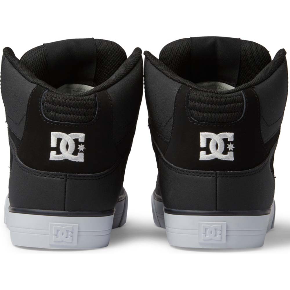 DC Pure High-Top Skate Shoes - Black/Black/White