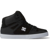DC Pure High-Top Skate Shoes - Black/Black/White
