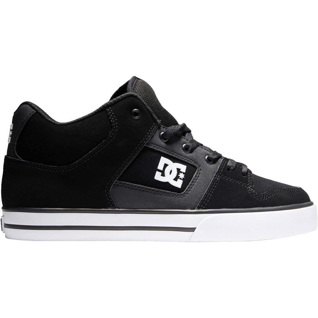 DC Pure Mid Skate Shoes - Black/White
