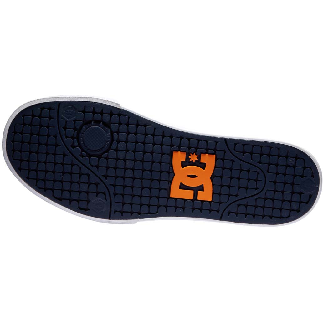 DC Pure Mid Skate Shoes - White/Grey/Orange