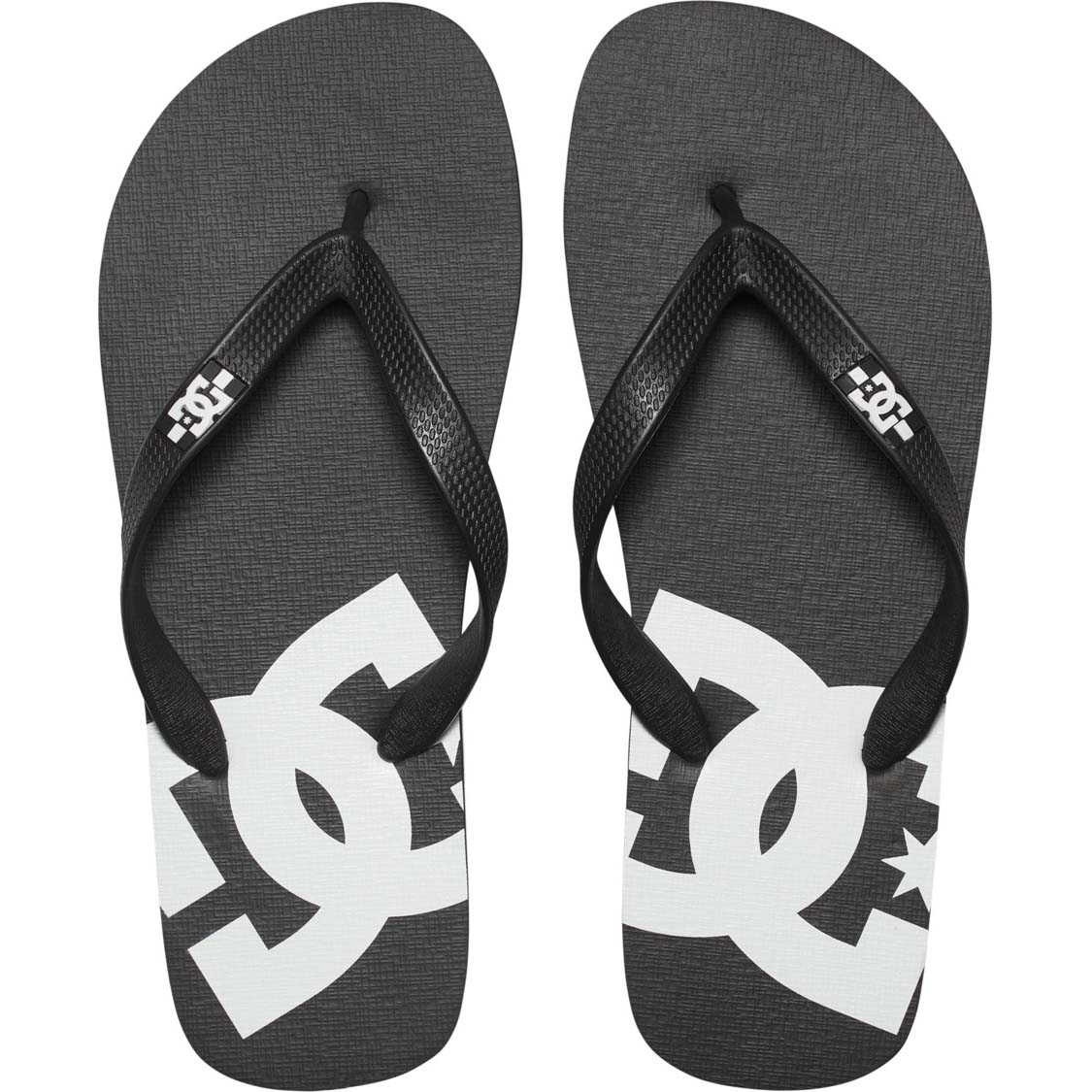 DC Spray Flip-Flops - Black/Black/White