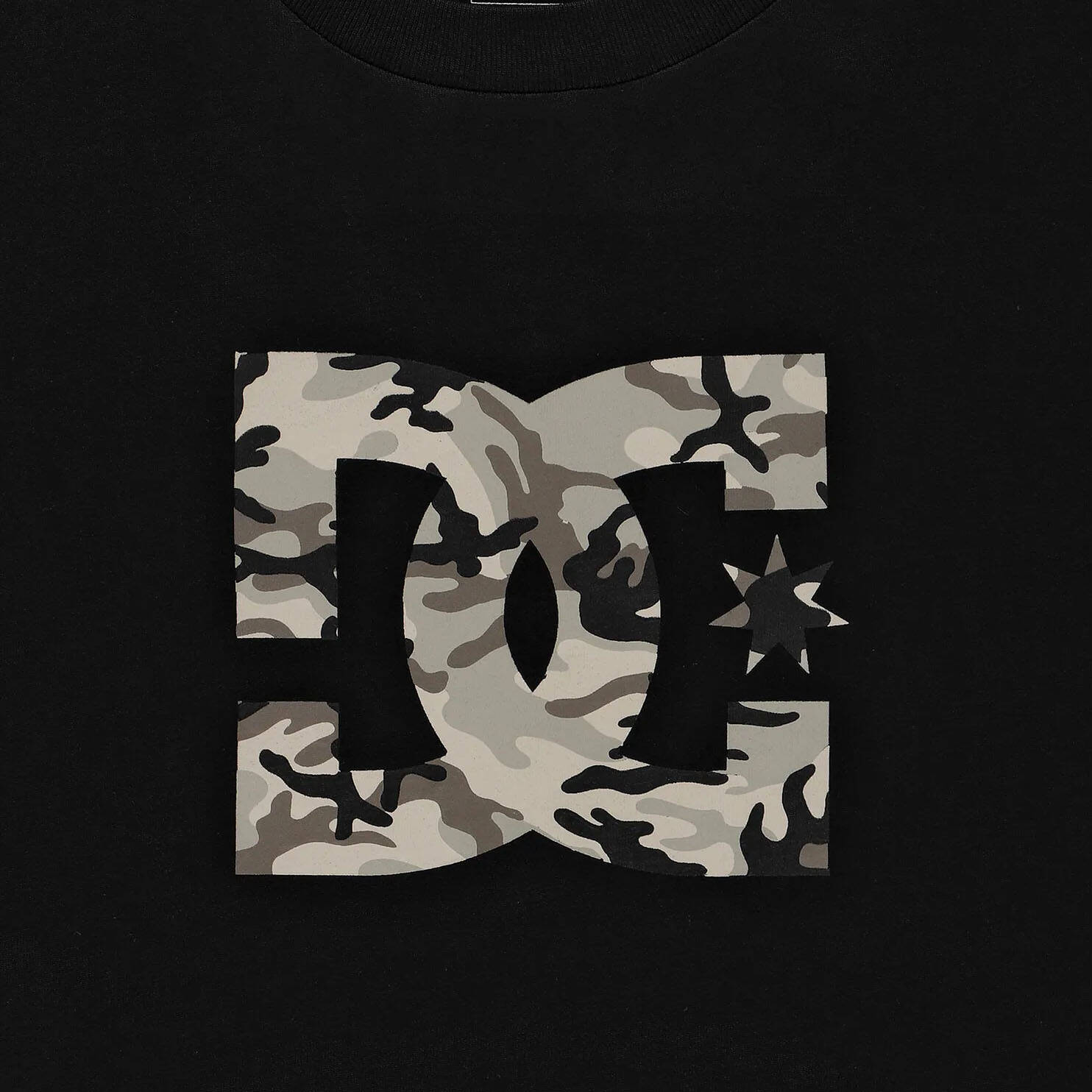 DC Star Fill T Shirt - Black/Stone Camo