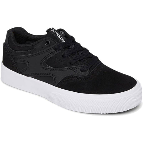 DC Kalis Vulc Youth Skate Shoes - Black/Black/White