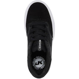 DC Kalis Vulc Youth Skate Shoes - Black/Black/White
