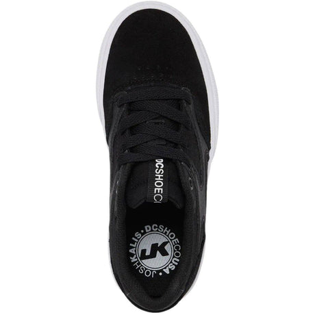 DC Kalis Vulc Youth Skate Shoes - Black/Black/White