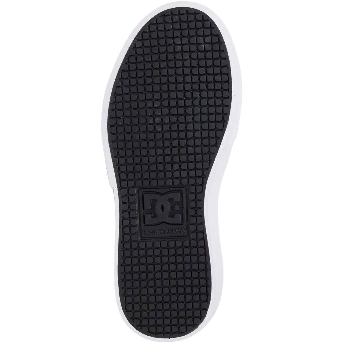 DC Kalis Vulc Youth Skate Shoes - Black/Black/White