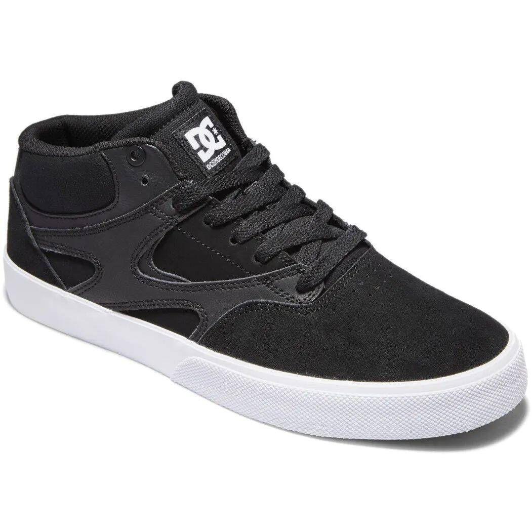 DC Kalis Vulc Mid Skate Shoes - Black/Black/White