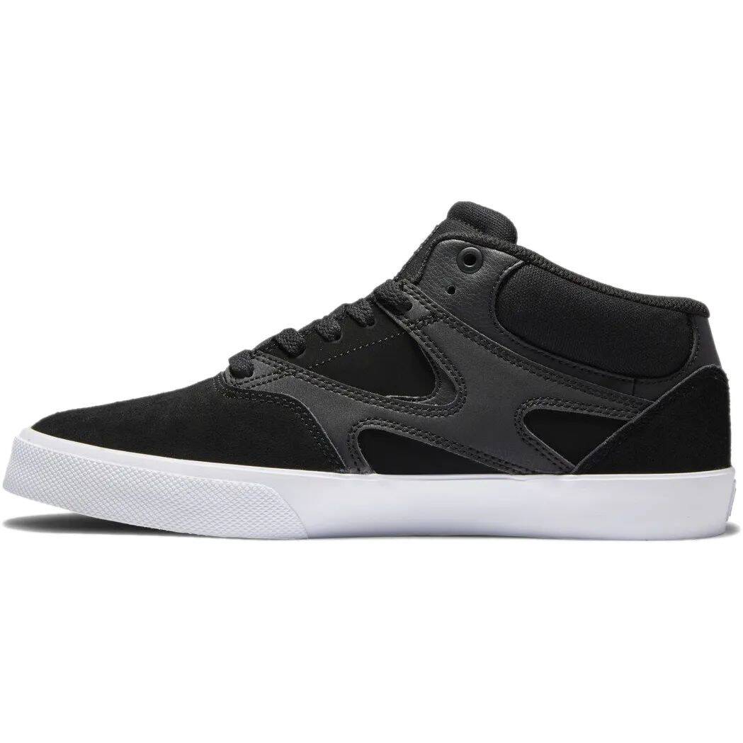 DC Kalis Vulc Mid Skate Shoes - Black/Black/White