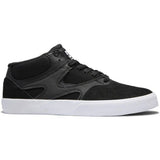 DC Kalis Vulc Mid Skate Shoes - Black/Black/White UK 8