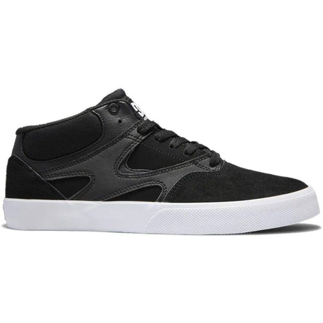 DC Kalis Vulc Mid Skate Shoes - Black/Black/White UK 10