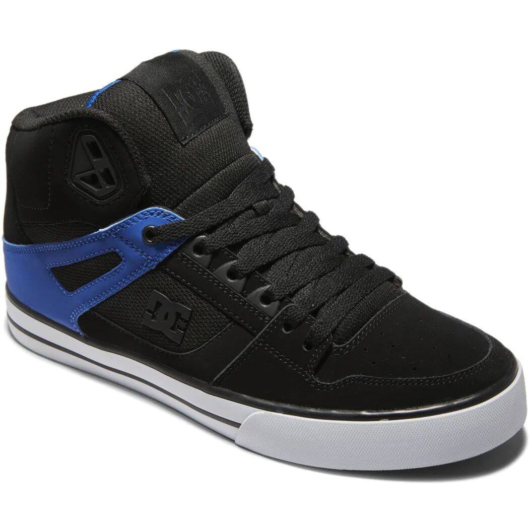 DC Pure WC High Top Skate Shoes - Black/Blue