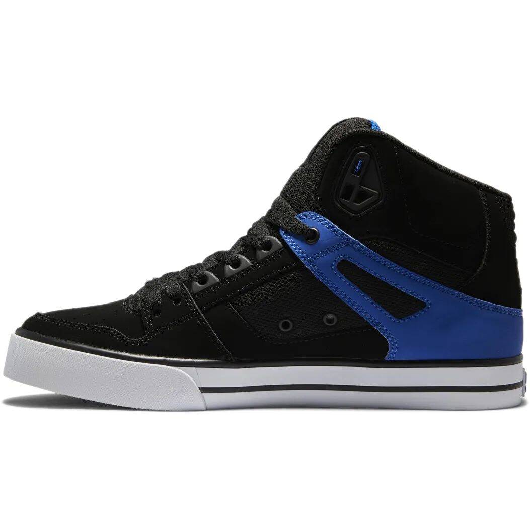 DC Pure WC High Top Skate Shoes - Black/Blue
