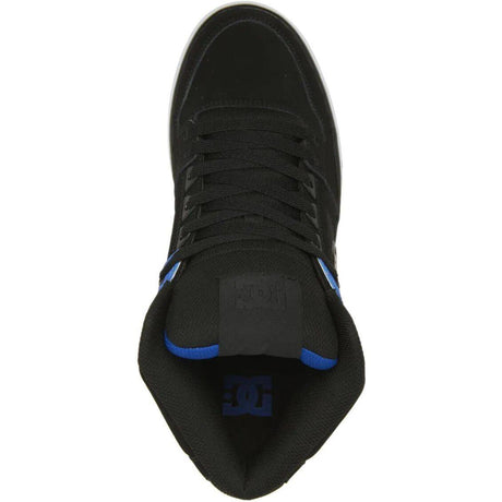 DC Pure WC High Top Skate Shoes - Black/Blue