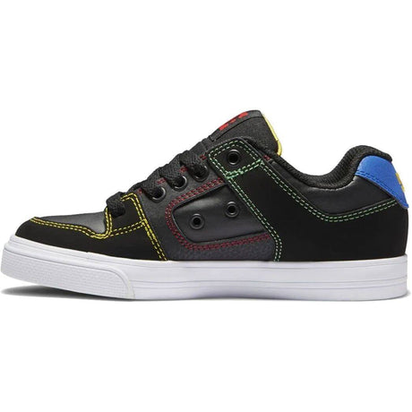 DC Pure Youth Skate Shoes - Black/Multi
