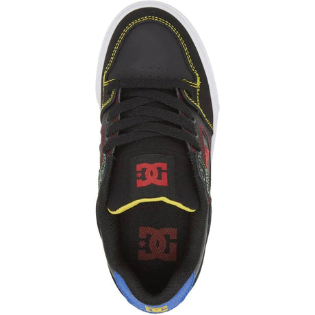 DC Pure Youth Skate Shoes - Black/Multi