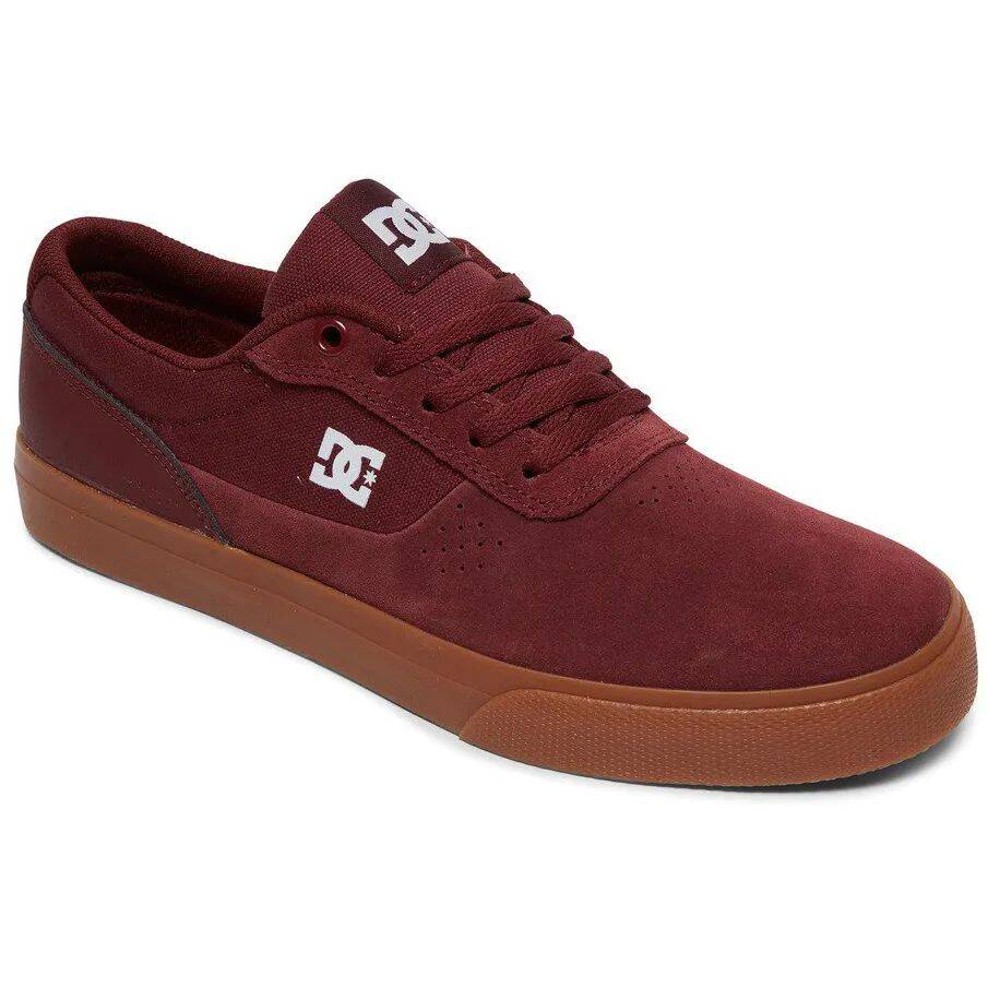 DC Switch Skate Shoes - Burgundy