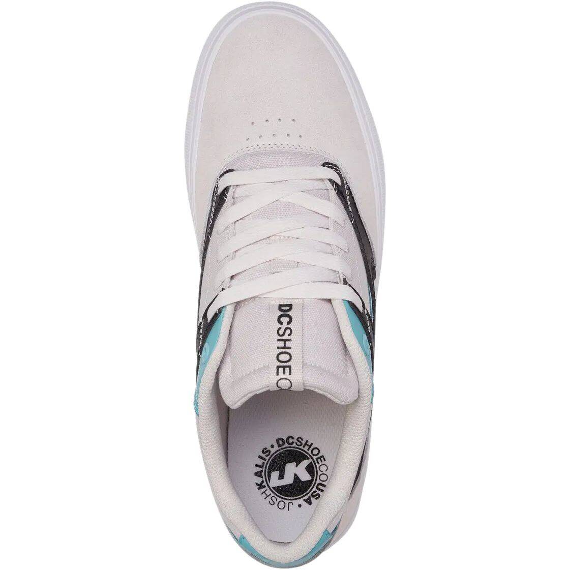 DC Kalis Vulc Skate Shoes - Grey/Black/White