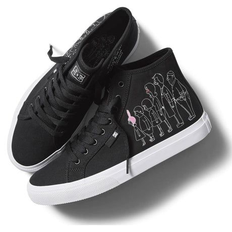DC Bob Manual High Skate Shoes - Black