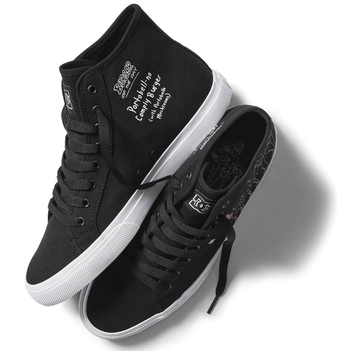 DC Bob Manual High Skate Shoes - Black