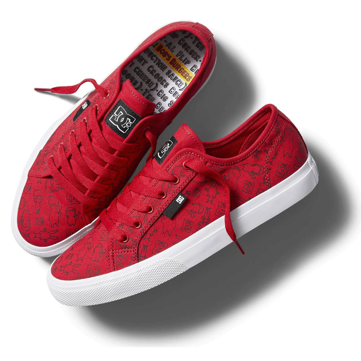 DC Bob Manual Skate Shoes - Red