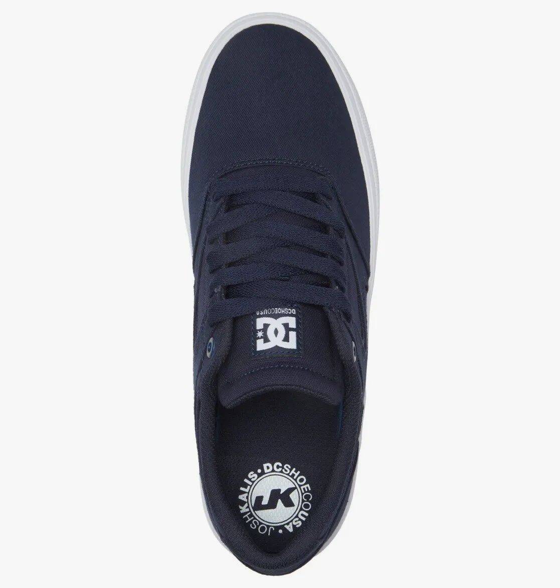 DC Kalis Vulc Skate Shoes - Dark Grey/White