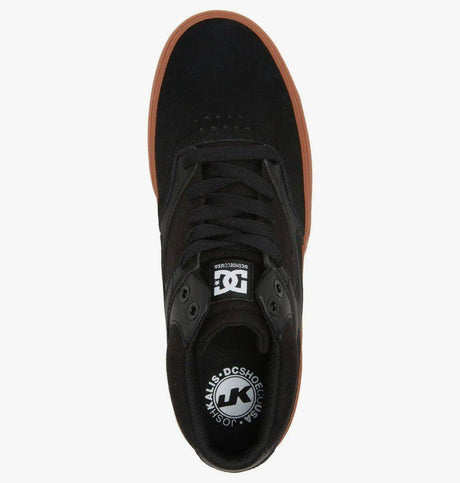 DC Kalis Vulc Mid Skate Shoes - Black/Black/Gum