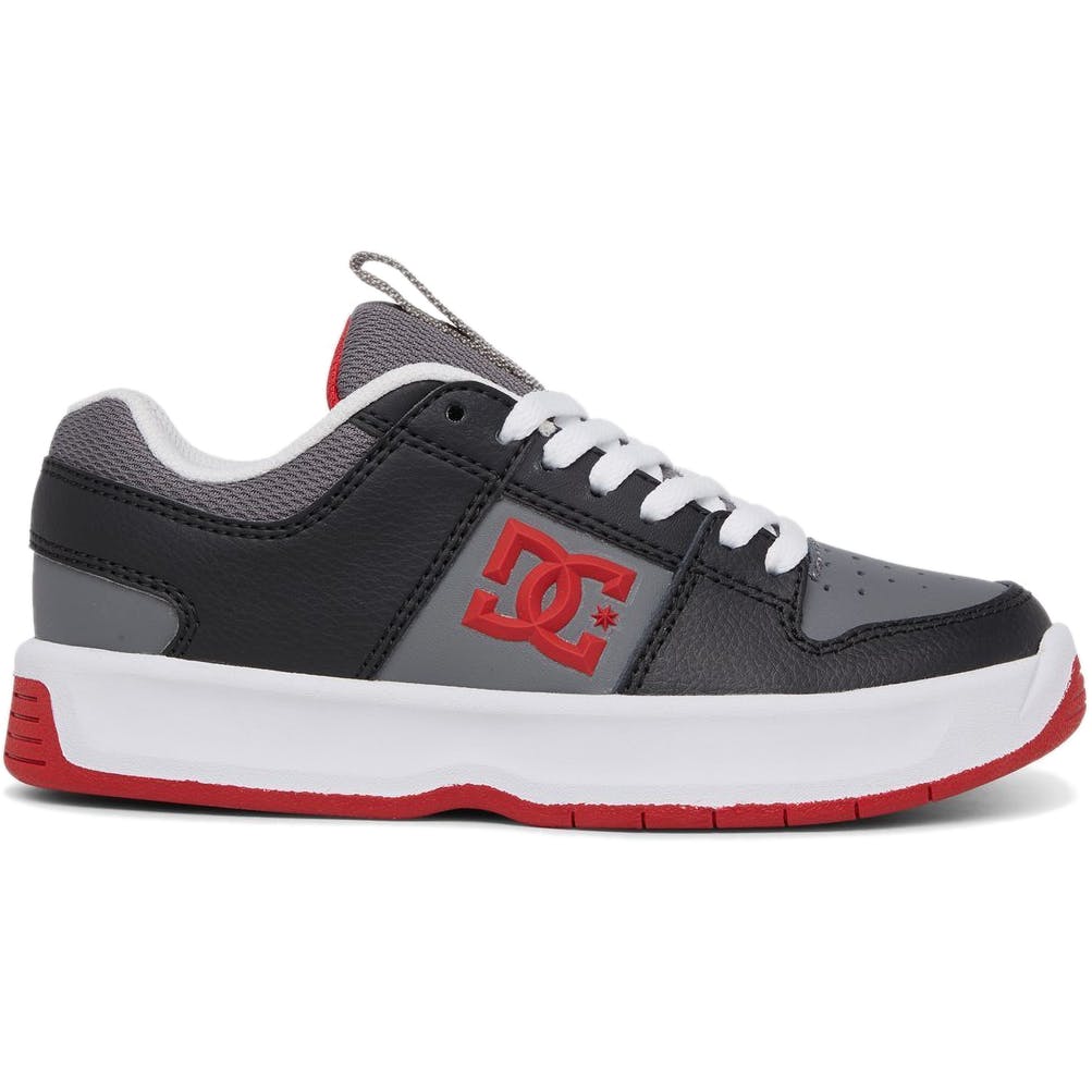 DC Lynx Zero Kids Skate Shoes - Grey Red