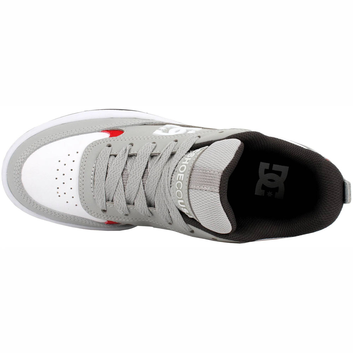 DC Central Skate Shoes - Grey/Red/White