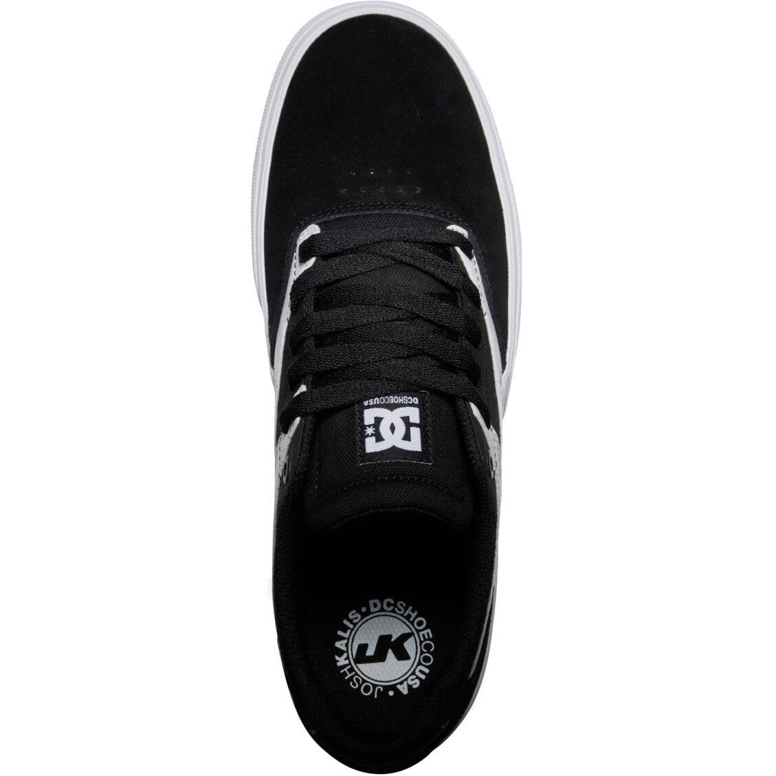 DC Kalis Vulc Skate Shoes - Black/Battleship/White