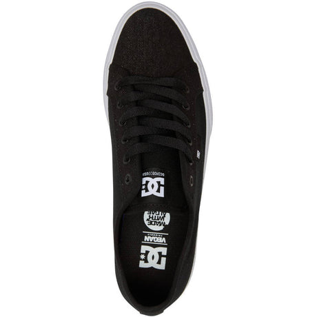DC Manual TXSE Skate Shoes - Black/Black/White