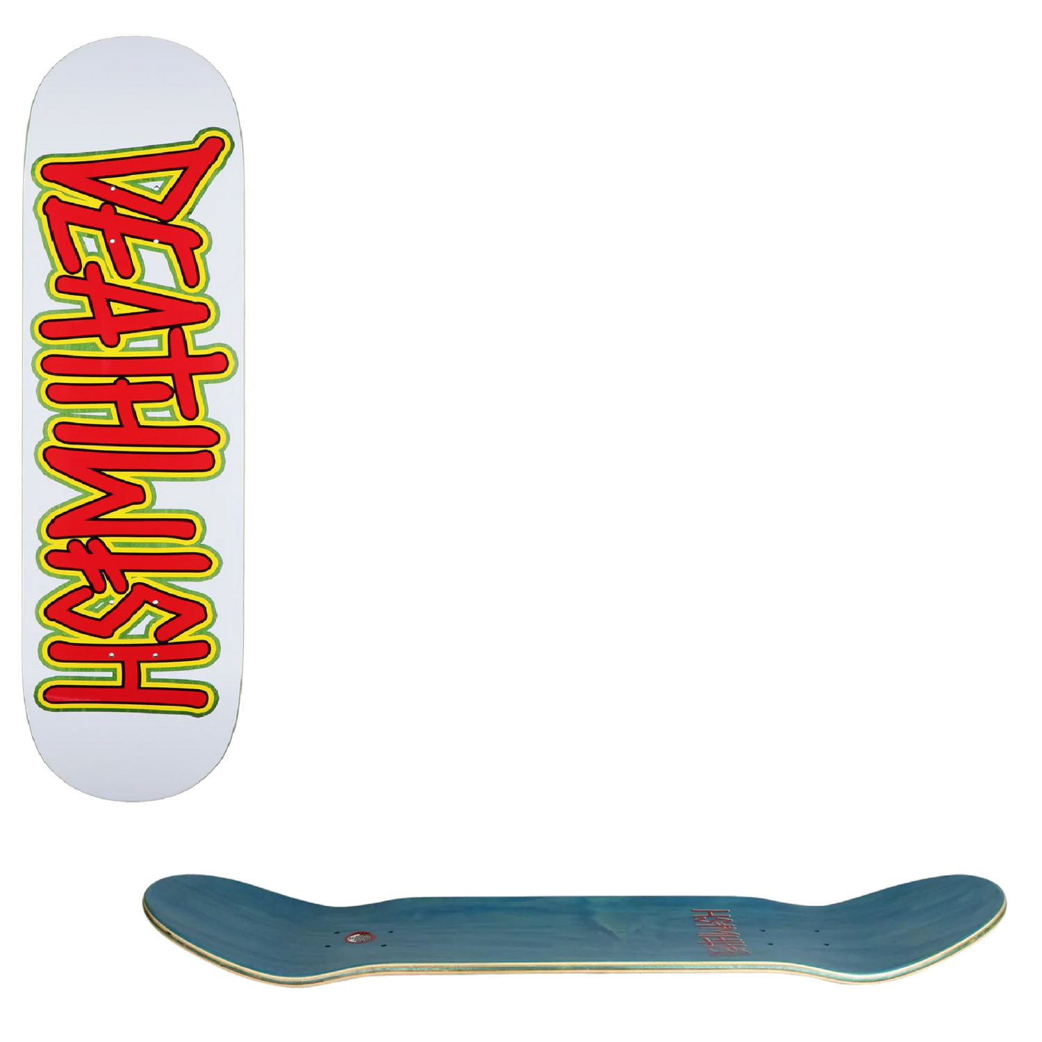 Deathwish Deathspray Skateboard Deck - White Brains 8.25"