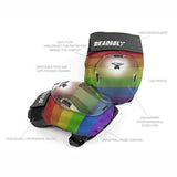 Deadbolt Grandslam Knee Pads-Rainbow