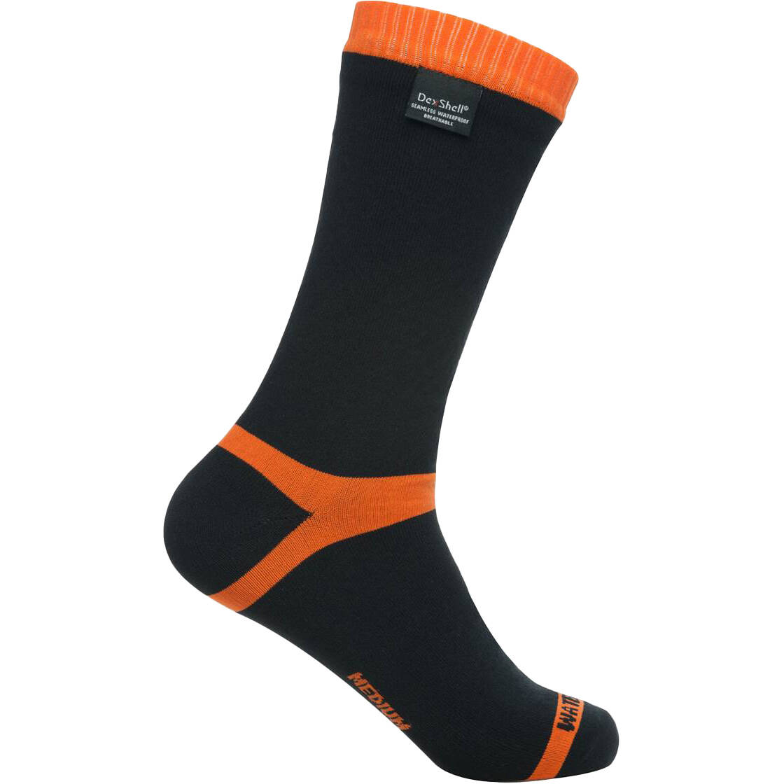 Dexshell Hytherm Pro Socks - Black/Tangelo Stripe