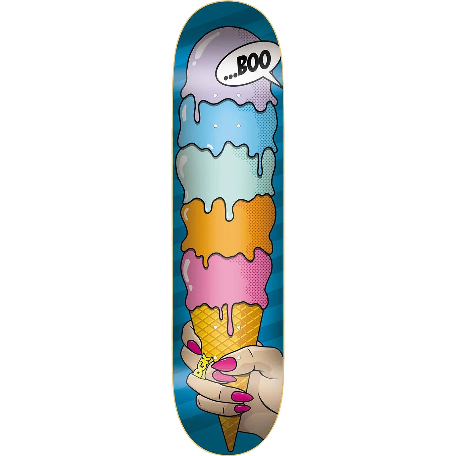 DGK Frozen Skateboard Deck - Boo 8.25"
