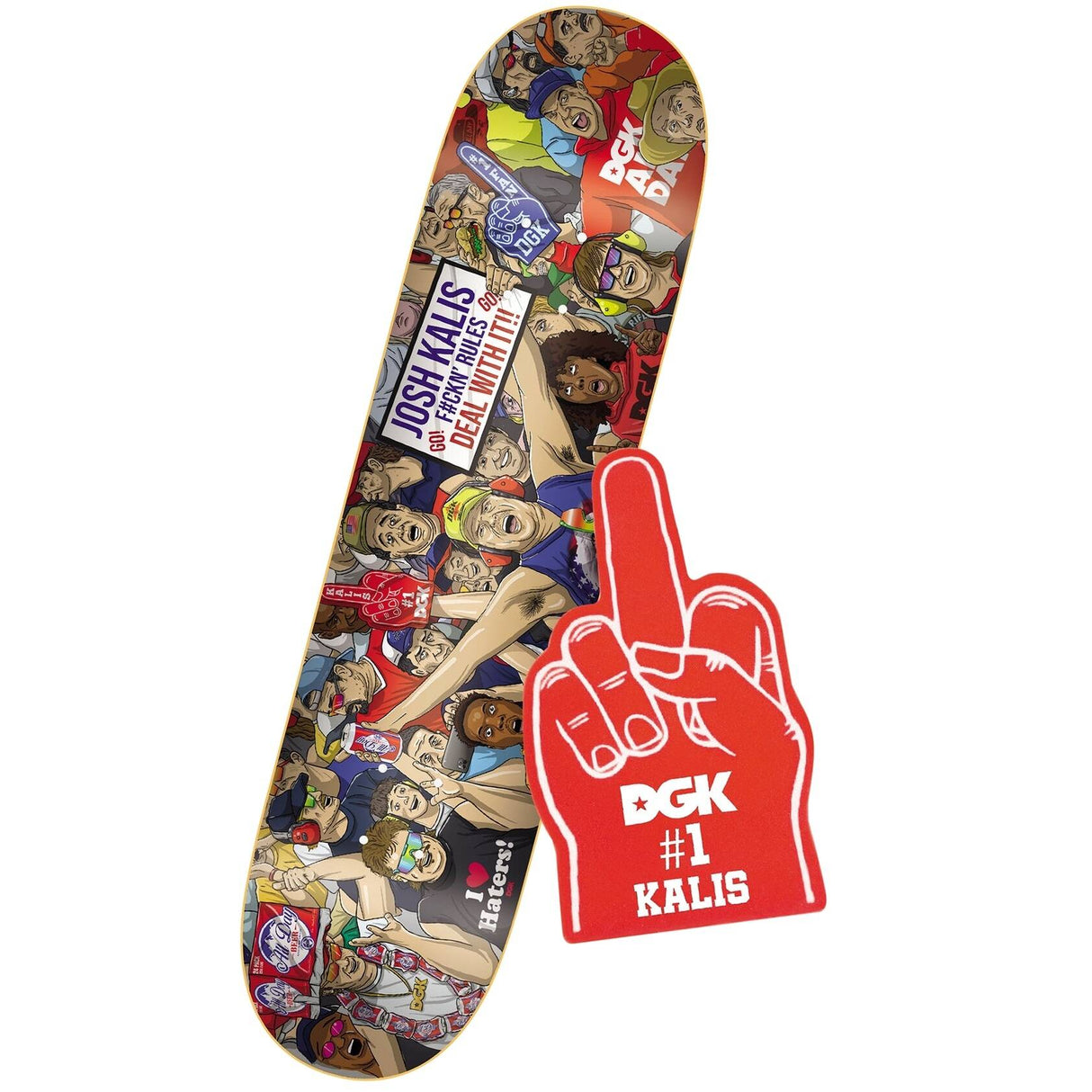 DGK Deal With It Kalis Skateboard Deck - 8.1"