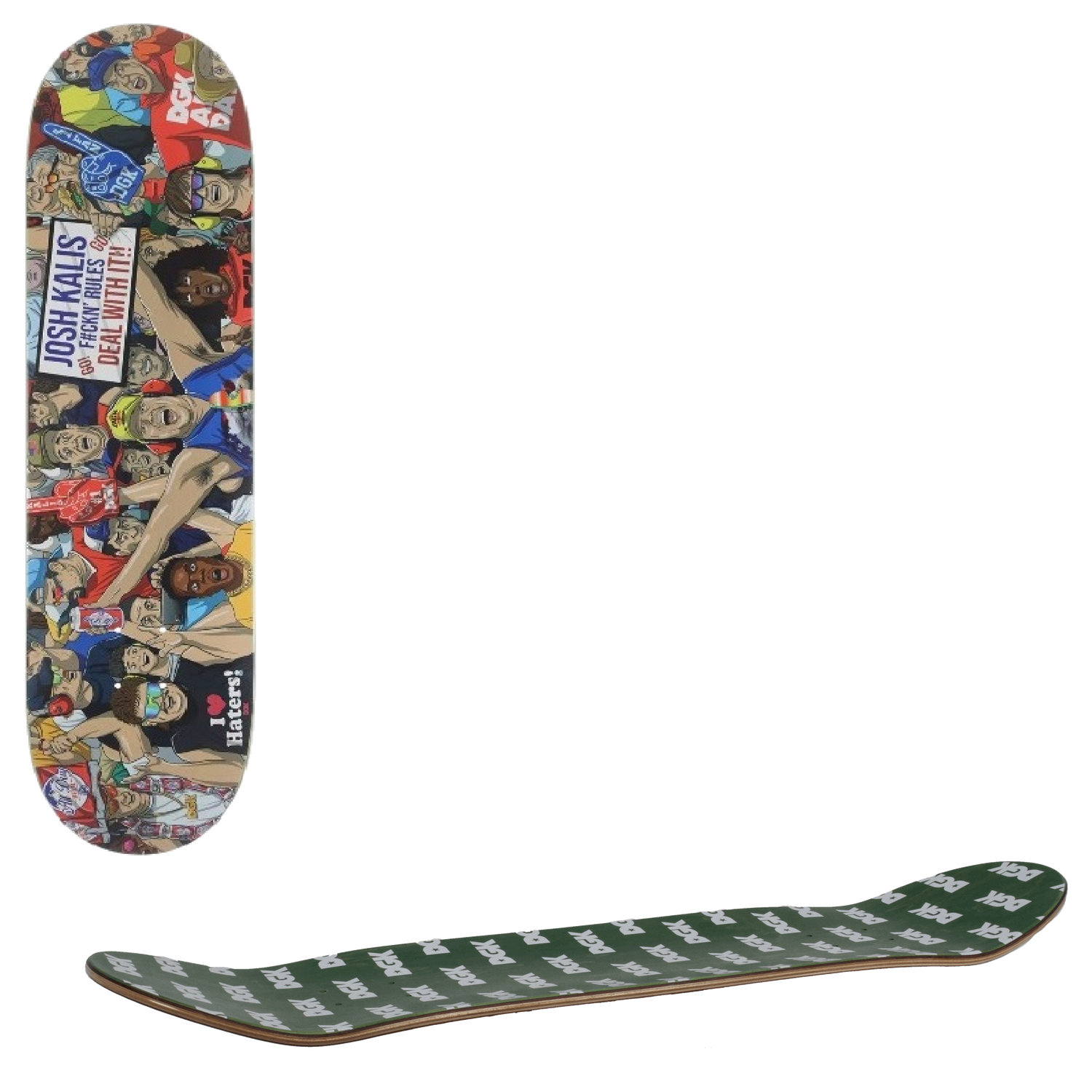 DGK Deal With It Kalis Skateboard Deck - 8.1"