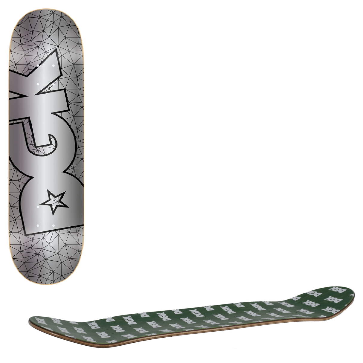 DGK Framework Skateboard Deck - Silver Foil 8.1"