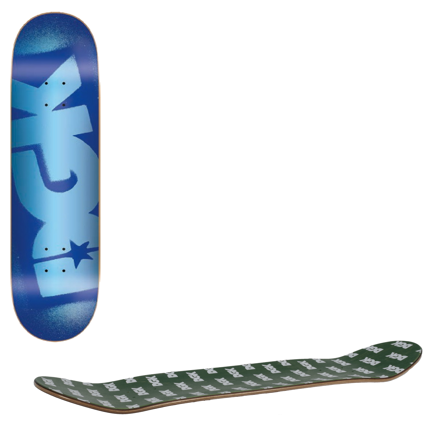 DGK O.G. Logo Skateboard Deck - Blue Foil 8.1"