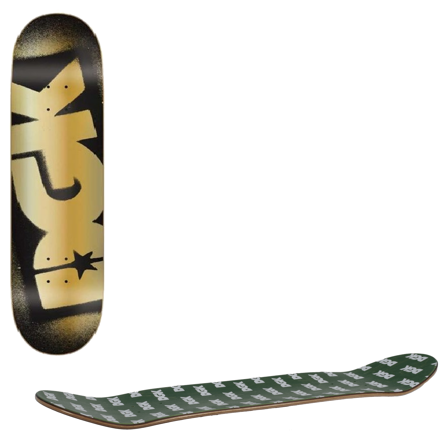DGK Premium Skateboard Deck - Black/Gold Foil 8.06"