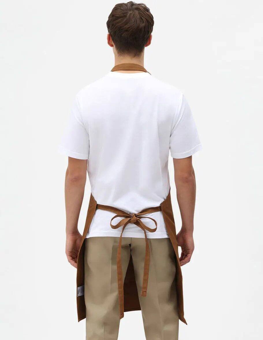 Dickies Bib Work Apron - Brown Duck