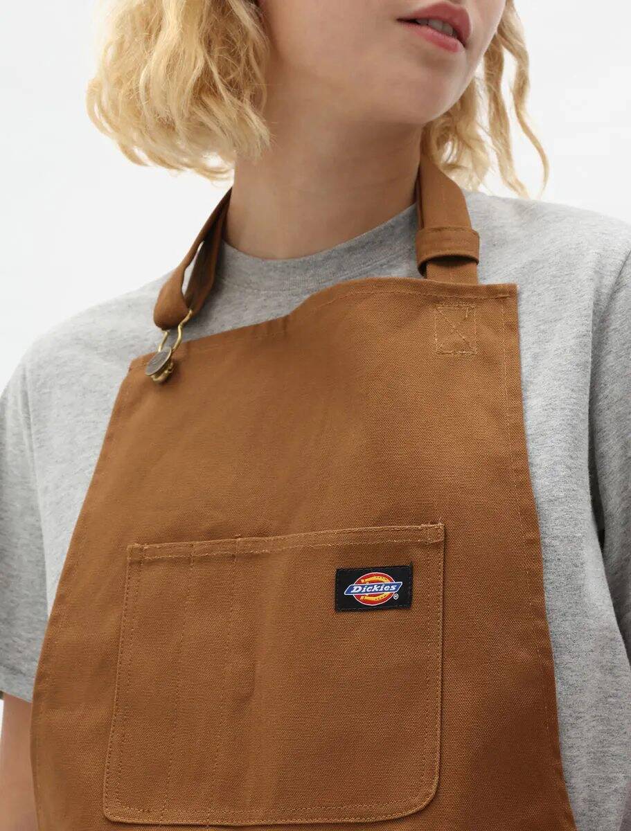 Dickies Bib Work Apron - Brown Duck