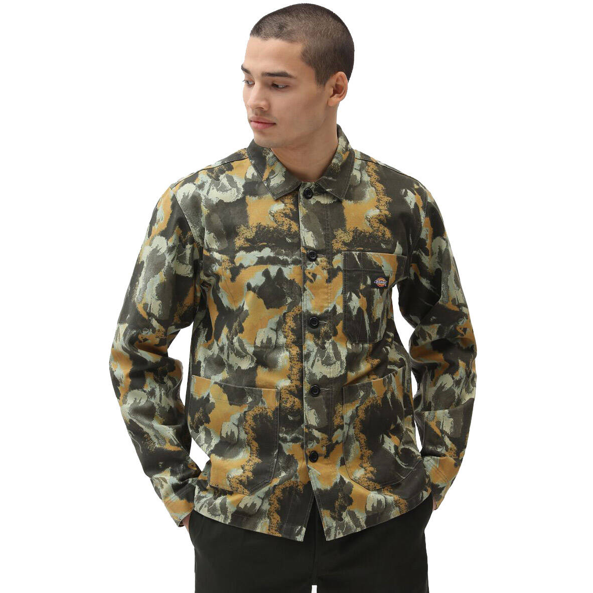 Dickies Crafted Camo Long Sleeve Overshirt - Camo Print