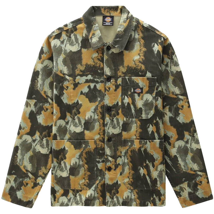 Dickies Crafted Camo Long Sleeve Overshirt - Camo Print