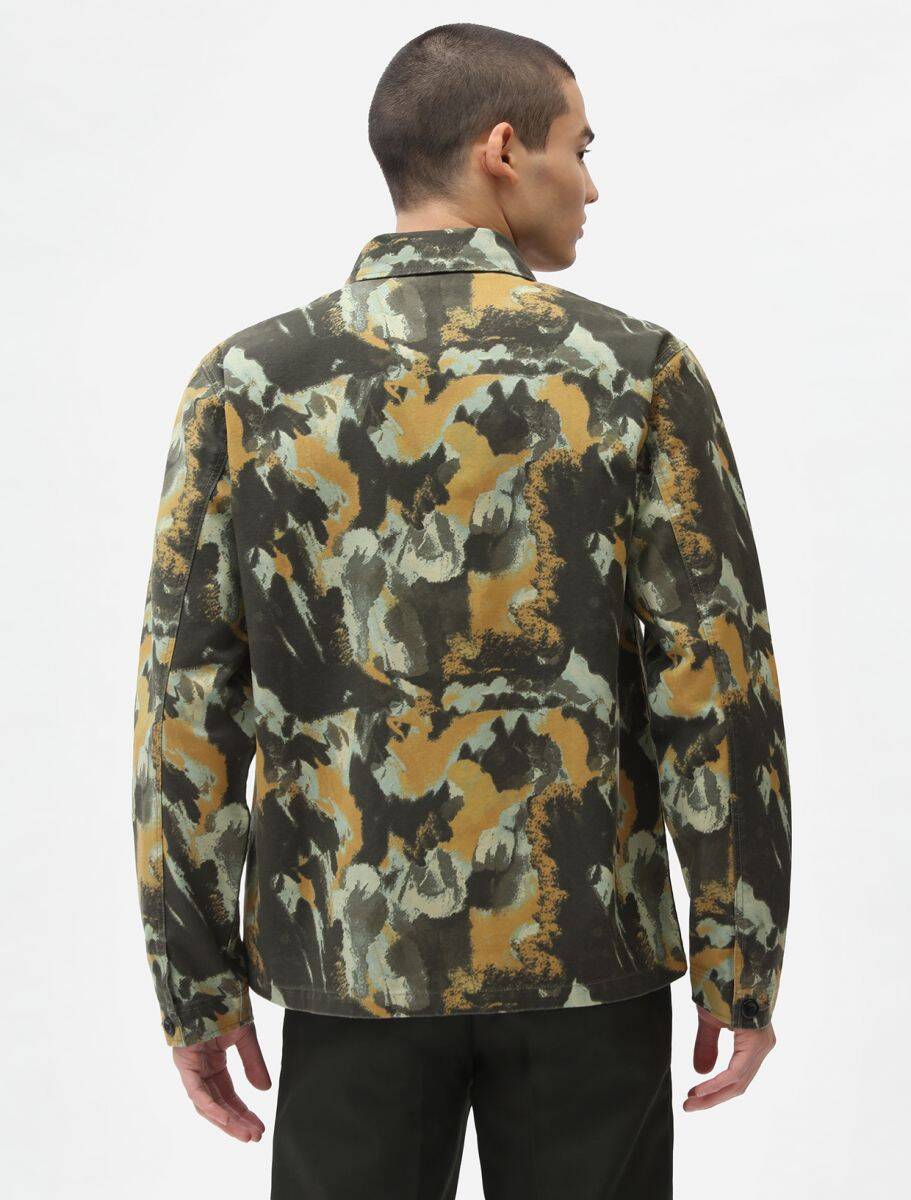 Dickies Crafted Camo Long Sleeve Overshirt - Camo Print